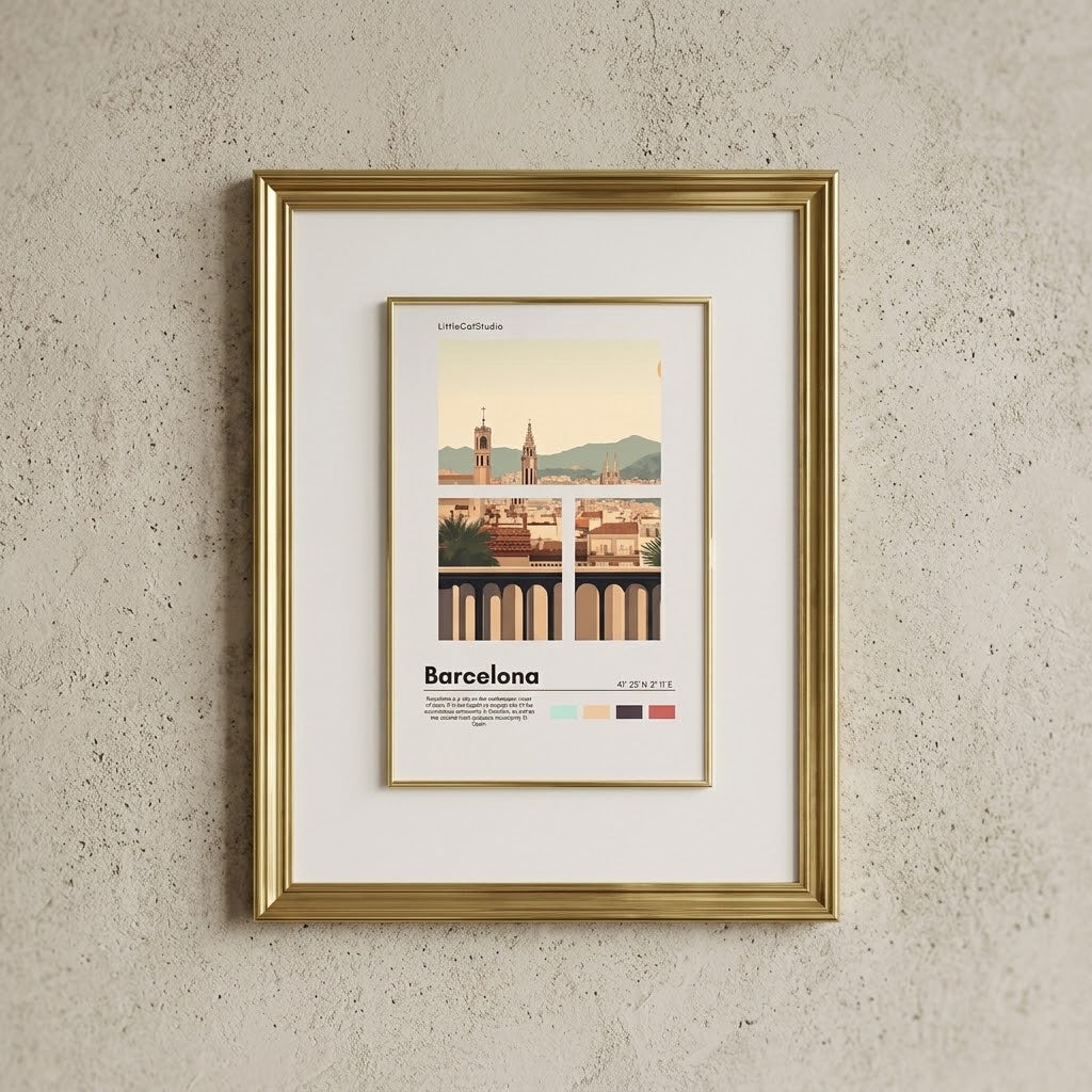 Barcelona Travel Poster N°5