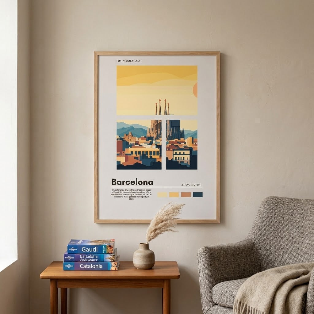 Barcelona Travel Poster N°8