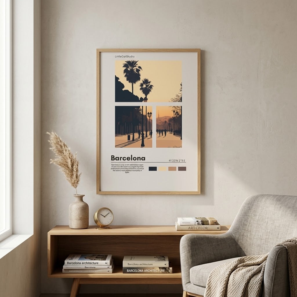 Barcelona Travel Poster N°3